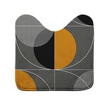 DOUCEUR D'INTERIEUR Tapis Contour WC, Color Pop Gris, 45 x 45 CM