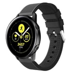 Samsung Galaxy Watch Active silikoni Kellon Ranneke - Musta