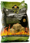 Cheminett - Cubes Allume Feu Naturels - 72 Pièces - À Base de Sciure de Bois de Conifères Certifié FSC et d’Huile Végétale - Temps de Combustion 8 à 10 min