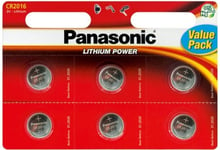 Panasonic Bateria Lithium Power Cr2016 90Mah 6 Szt.