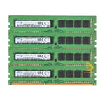 SAMSUNG 4x 8GB PC3L-12800E DDR3-1600Mhz 240pin ECC UDIMM Unbuffered RAM Memory !