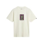 Vans Mens ThinkV Short Sleeve T-Shirt in Marshmallow - Cream Cotton - Size Medium