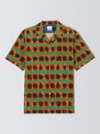 PS Paul Smith Short Sleeve Revere Collar Shirt, Green