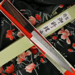 Japanilainen sushi veitsi Yanagiba Hideo Kitaoka 11 Shirogami kerrosta CN-4207 21cm