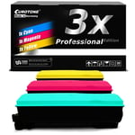 3x Eurotone Pro Toner Replaces Kyocera TK540C TK540M TK54