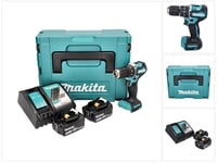 Makita DHP 487 RFJ akkuiskuporakone 18 V 40 Nm + 2x akku 3,0 Ah + laturi + Makpac