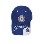 Broderad keps Unisex justerbara fotbollskärmar Chelsea Blue