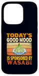 Coque pour iPhone 14 Pro Today's Good Mood est sponsorisé par un amateur de cuisine japonais Wasabi