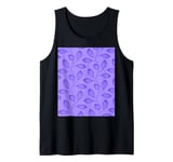 Climbing Vine Leaves In Purple On Lilac Tank Top