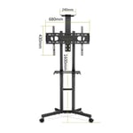 32/55/65 Pouces Universel TV Pieds Riser Mobile TV Rack Support de Plancher Support d'affichage Chariot