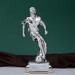 MXSX World Cup replica trophy, football trophy, resin crafts, contests, awards, honors winner, birthday gifts, shining golden, good players MVP,copper,10x7.5x24cm