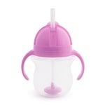 Munchkin Click Lock Tip & Sip Straw Cup | Baby Toddler Sippy Cups with Straw | BPA Free | Leakproof Cup | Dishwasher Safe | Baby Cup Weighted Straw | Baby Bottles -7oz/207ml | Purple