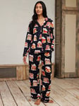 Chelsea Peers Christmas Toy Shop Pyjama Set, Navy