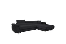 Gabina Sofa med Divan 3-seter - Mørk grå 3 seters sofa divan Mørkegrå