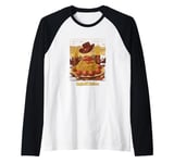 Western Spaghetti Meatballs Cowboy Fun Pasta Adventure Art Raglan Baseball Tee