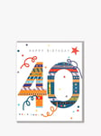 Belly Button Designs Hue Birthday 40th Birthday Card