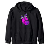 Butterfly Art Garden Beautiful Butterflies. Purple & Cute Zip Hoodie