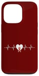 iPhone 13 Pro Heart Beats Pulse Wear Red Heart Disease Awareness Case