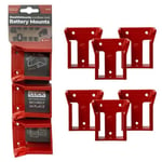 Stealthmounts - Milwaukee RED M18 Battery Mount 6pc - BM-MW18-RED-6