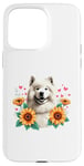 Coque pour iPhone 15 Pro Max Sunflowers Samoyed Dog Sammies