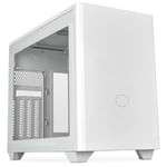Cooler Master MasterBox NR200P V2 White Mini ITX Computer Case - Glass Side Panel, Vertical GPU Layout, PCIe 4.0 x16 Riser Cable, Tool-Free 360 Degree Access, 120mm PWM Fan, USB 3.2 Gen 2x2 Type-C