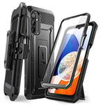 SUPCASE Unicorn Beetle Pro Series for Samsung Galaxy A14 5G Case (2022 Release), Full-Body Rugged Holster Case with Built-in Screen Protector (Black)