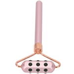 (pink)Face Massage Roller Germanium Roller Portable Manual For Face