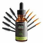 Organic Castor Oil,Cold Pressed Pure Castor Oil for Hair,Eyelashs,Eyebrows,Skin