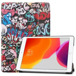 Apple iPad 10.2&quot; 2021 (9th Gen)    Designer Tri-Fold Case      Graffiti