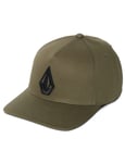 Volcom Embossed Stone Flat Peak Cap in Old Mill for men