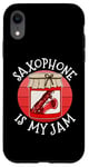 Coque pour iPhone XR Saxophone Is My Jam, saxophoniste, musique