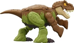 Mattel Jurassic World Figurines Dinosaures Transformables Tyrannosaurus Rex Et Ankylosaure Transformation Féroce Double Danger, 8 À 18 Étapes, À Collectionner, Jouet Enfant, Dès 6 Ans, HLP06