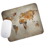 UK Seller Anti-Slip Gaming Mouse Pad Mat PC Laptop Vintage Colourful World Map