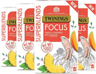 Twinings Superblends Focus with Mango, Pineapple & Ginseng, 80 Teabags (Multipa