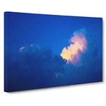 Light Upon The Clouds Modern Art Canvas Wall Art Print Ready to Hang, Framed Picture for Living Room Bedroom Home Office Décor, 24x16 Inch (60x40 cm)