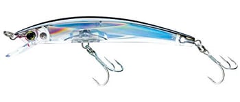 Yo-Zuri Crystal 3D Minnow Floating Lure, Silver Black, 5-1/4-Inch