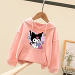 Sanrioed Plysch Anime Cinnamoroll Melodi Tecknad Barntröja Kawaii Baby Boy Girl Sweatshirt Pullover Rock Barn Kläder Present 130 BM-14LKOPP