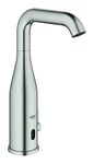 GROHE Essence E Touchless L-Size Basin Mixer with Mixing Device Water-Saving Tap, Infrared Sensor Technology, Adjustable Swivel Range, Stainless Steel Look 36445DC0