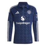 Manchester United Bortatröja 2024/25 Långärmad - adidas, storlek Small