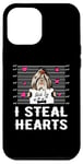 Coque pour iPhone 12 Pro Max Shih Tzu I Steal Hearts Valentine Dog Funny Valentines Day