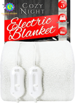 Electric Blanket King Size - Dual Control with 3 Heat Settings - Luxury Fleece