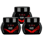 3x Totex Hair Styling Gummy Gumgel Hair Gel Red Strong Hold 250 ml (Pack Of 3)