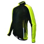 Funkier Tacona Ladies Softshell Windstopper Cycling Jacket - Black / Yellow Small Black/Yellow