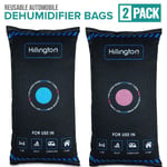 2x1kg Car Home Dehumidifier Large Dry Bag Moisture Killer Absorber Pad Reusable 