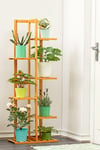 6 tier Alexander Free Form Multi Tiered Rubberwood Plant Stand