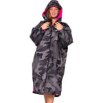 Dryrobe Advance Changing Robe Black Camo Long Sleeve Waterproof Fleece Swimming