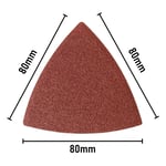 Triangular Delta Sanding Paper For 80mm Multi Tool Sander Dewalt Fein Bosch Worx