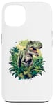 Coque pour iPhone 13 Jurassic World - Tyrannosaure Rex - Portrait de dinosaure