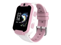 Canyon Kids Cindy KW-41 - Smart klocka med armband - silikon - display 1,69 - 512 MB - LTE - 4G - 0,3 Megapixel kamera - 36 g - vit/rosa