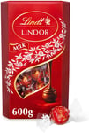 Lindt Lindor Milk Chocolate Truffles Box Extra Large - Approx 48 balls, 600g - a